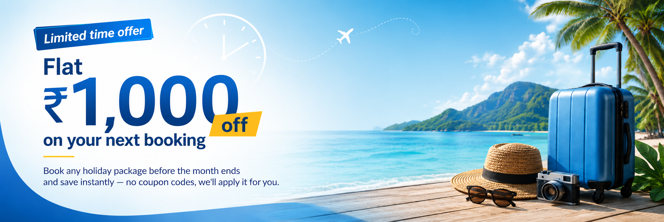 Flat ₹5,000 off your next booking